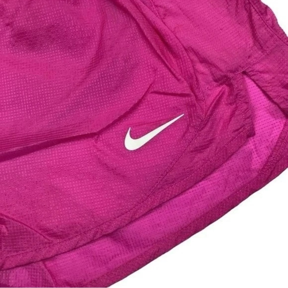 Nike Lightweight Nylon Belted Athletic Activewear Running Gym Pink Blue Shorts - Picture 5 of 6
